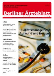 Medizin - Berliner Ärzteverlag