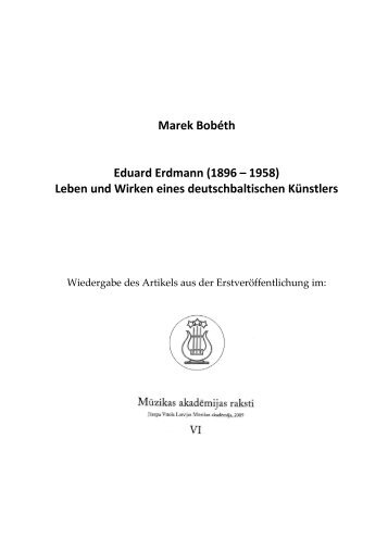 Marek Bobéth - Carl-Schirren-Gesellschaft