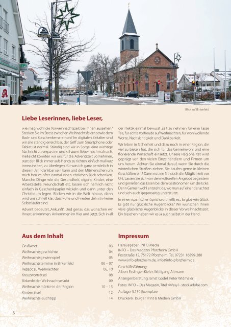 Weihnachtszeitung Birkenfeld 2019