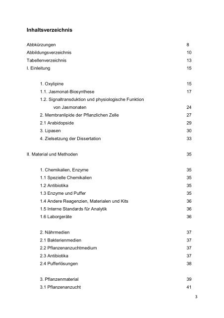 Arabidopsis thaliana - OPUS - Universität Würzburg