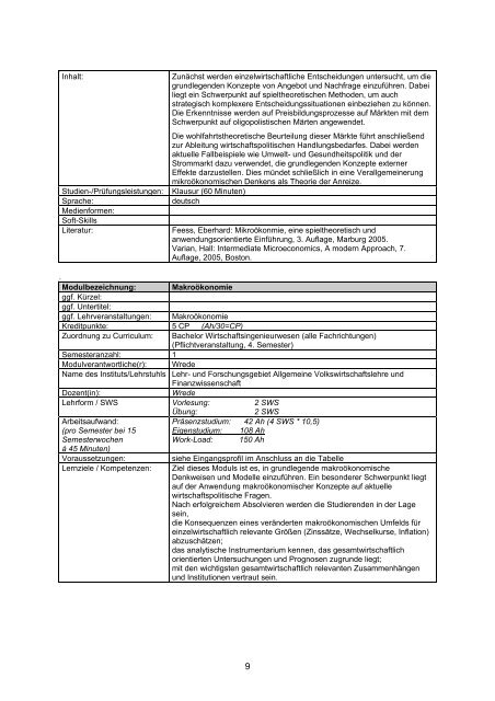 MODULHANDBUCH - Fachschaft Bauingenieurwesen RWTH Aachen