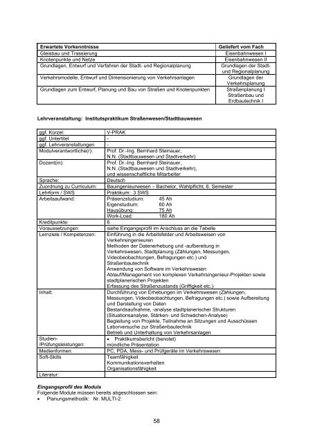 MODULHANDBUCH - Fachschaft Bauingenieurwesen RWTH Aachen