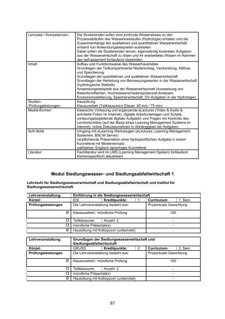 MODULHANDBUCH - Fachschaft Bauingenieurwesen RWTH Aachen