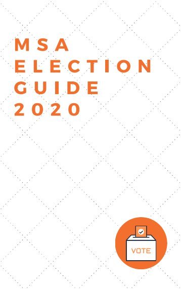 MSA Election Guide 2020