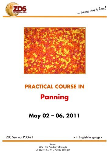PRACTICAL COURSE IN Panning May 02 - Zentralfachschule der ...