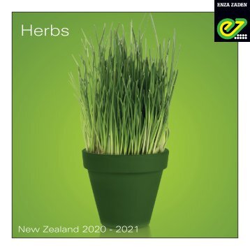 Herbs brochure New Zealand