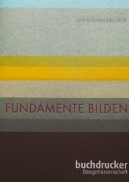 Fundamente bilden - Baugenossenschaft der Buchdrucker eG