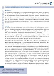 PRESSEINFORMA TION - Carl Ed. Schünemann KG