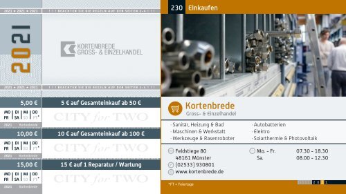 CITY for TWO Münster | Limitierte Ausgabe 2021