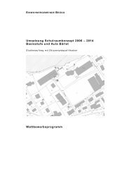 Umsetzung Schulraumkonzept 2006 – 2014 ... - Gemeinde Brügg