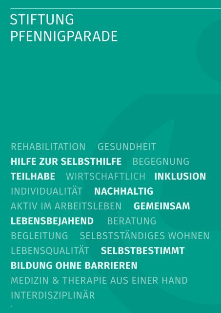 Jahresbericht 2019.20 - Stiftung Pfennigparade