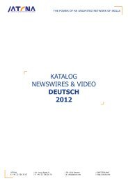 KATALOG NEWSWIRES & VIDEO DEUTSCH 2012 - ATCNA