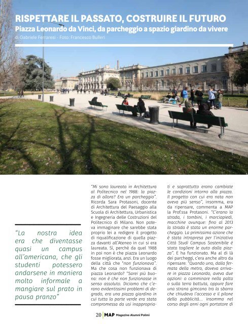 MAP - Magazine Alumni Politecnico di Milano #1