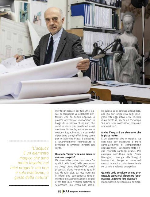 MAP - Magazine Alumni Politecnico di Milano #1