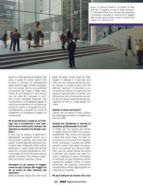 MAP - Magazine Alumni Politecnico di Milano #1