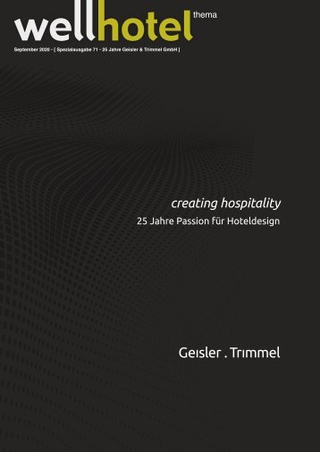 wellhotel Sonderheft 25 Jahre Geisler & Trimmel