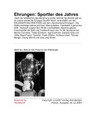 Ehrungen: Sportler des Jahres - TV 1848 Erlangen