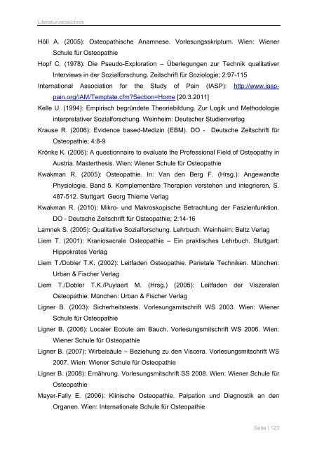 2 Der viszeral assoziierte Schulterschmerz - Osteopathic Research