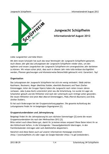 Jungwacht Schüpfheim