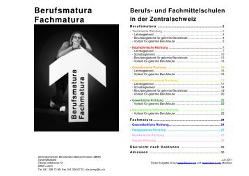 Berufsmatura Fachmatura - Kantonsschule Willisau - Kanton Luzern