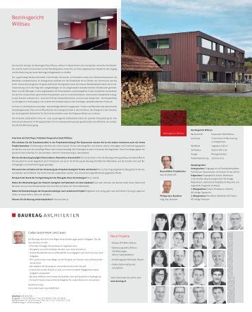 Bezirksgericht Willisau - BAUREAG Architektengruppe AG