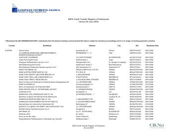 SCT Register 13 June 2008 (amended) - SEPA Polska