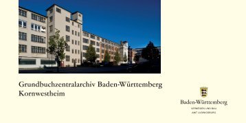 Grundbuchzentralarchiv Baden-Württemberg Kornwestheim