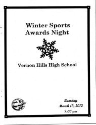 Winter Sports Awards Night Program_2012 - Vernon Hills High School