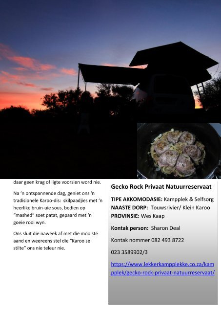 Kamp is Lekker Tydskrif Augustus 2020