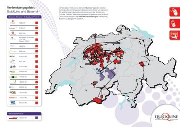 Backbone mit Ortschaften - bei Finecom