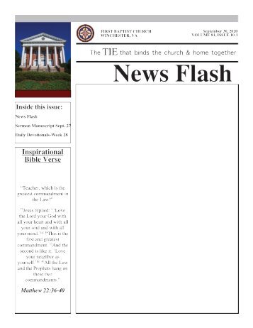 FBC NEWS FLASH October 7 2020