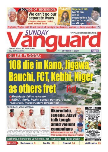 04102020 - 108 die in Kano, Jigawa, Bauchi, FCT, Kebbi, Niger, as others fret