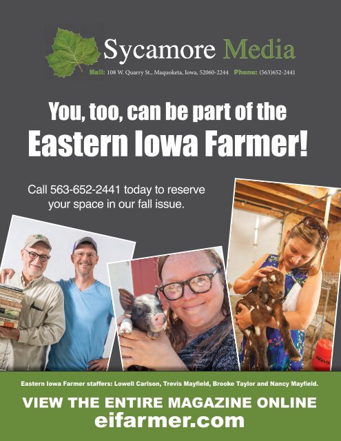Eastern Iowa Farmer Fall 2020