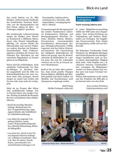 Ausgabe 03/2011 - Der Landesseniorenrat Baden-Württemberg eV