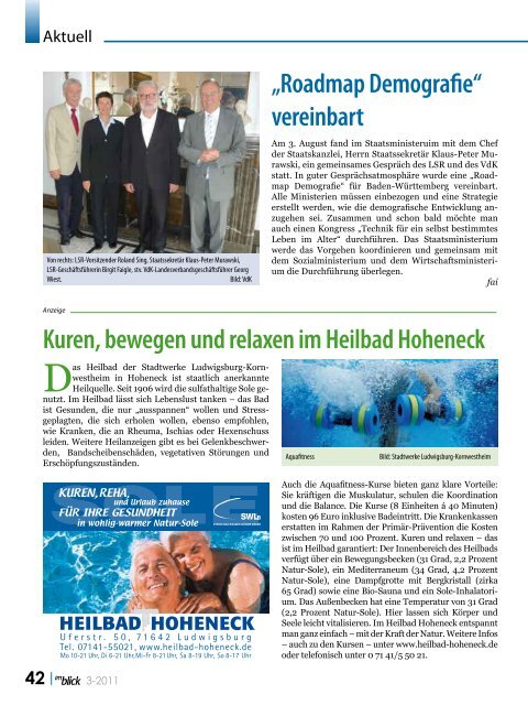 Ausgabe 03/2011 - Der Landesseniorenrat Baden-Württemberg eV