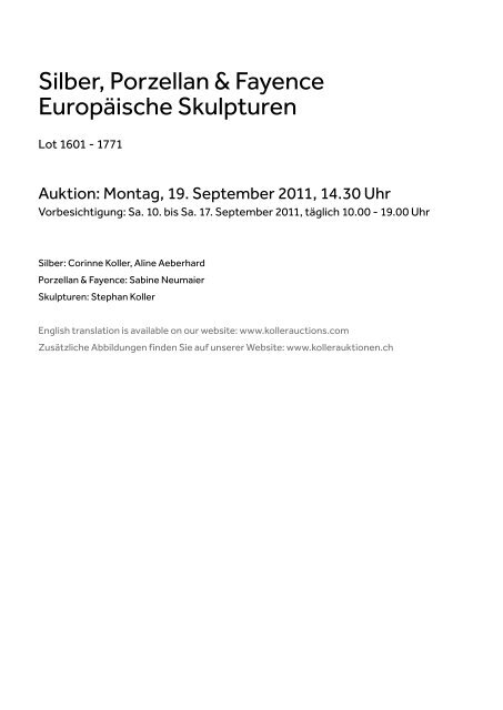 Pdf Katalog Koller Auktionen