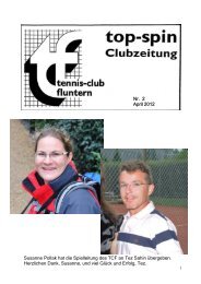 Top Spin 2/2012 - TC Fluntern