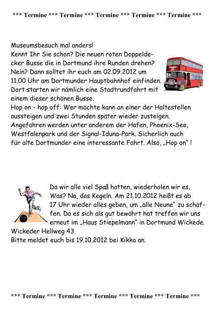 Riesenjournal Nr 474 September/Oktober 2012 - KLM Dortmund