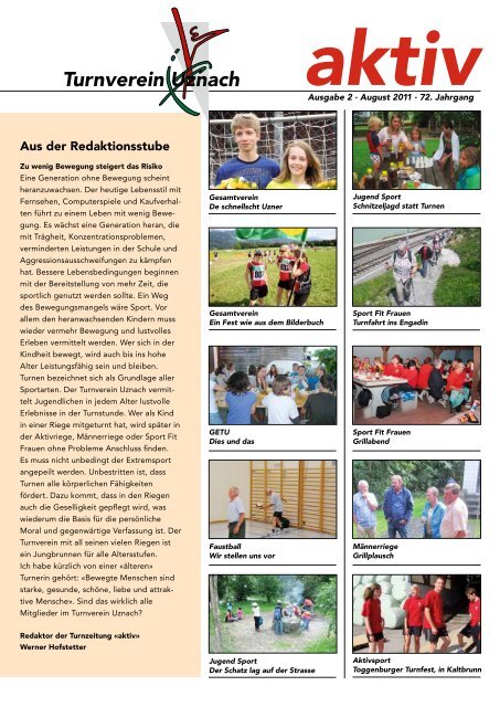 aktiv August 2011 - Turnverein Uznach