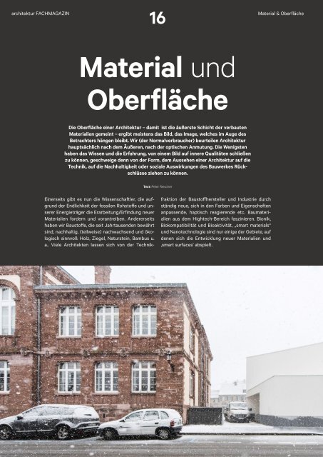 architektur Fachmagazin Ausgabe 6 2020