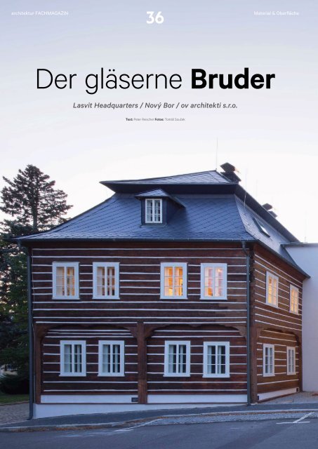 architektur Fachmagazin Ausgabe 6 2020