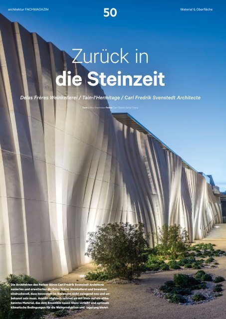 architektur Fachmagazin Ausgabe 6 2020