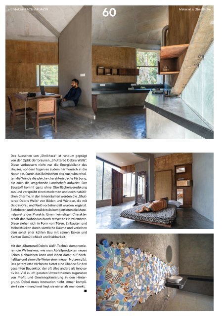 architektur Fachmagazin Ausgabe 6 2020