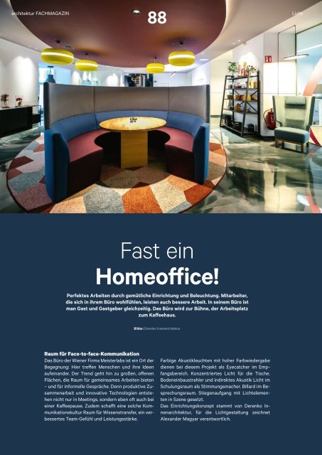 architektur Fachmagazin Ausgabe 6 2020