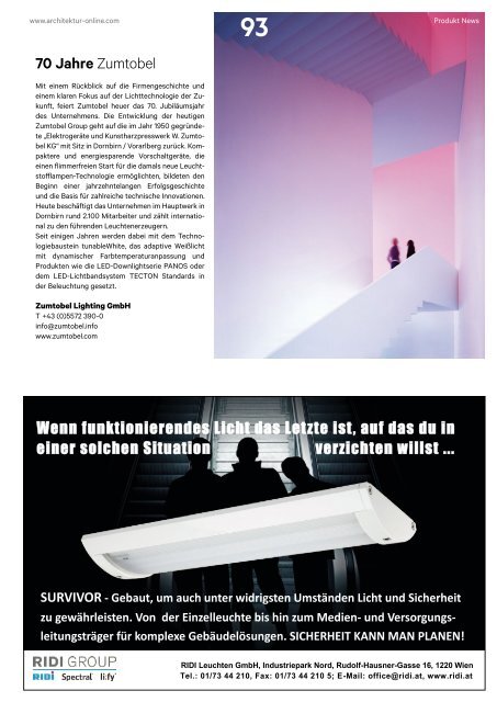 architektur Fachmagazin Ausgabe 6 2020