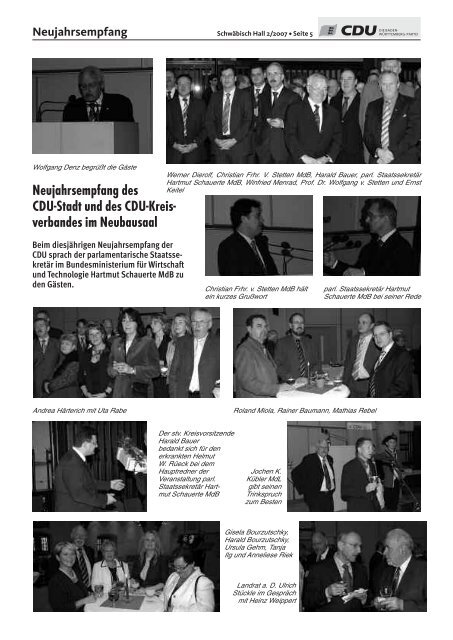 Februar 2007 - CDU Kreisverband Schwäbisch Hall