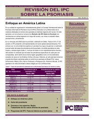 revisión del ipc sobre la psoriasis - International Psoriasis Council