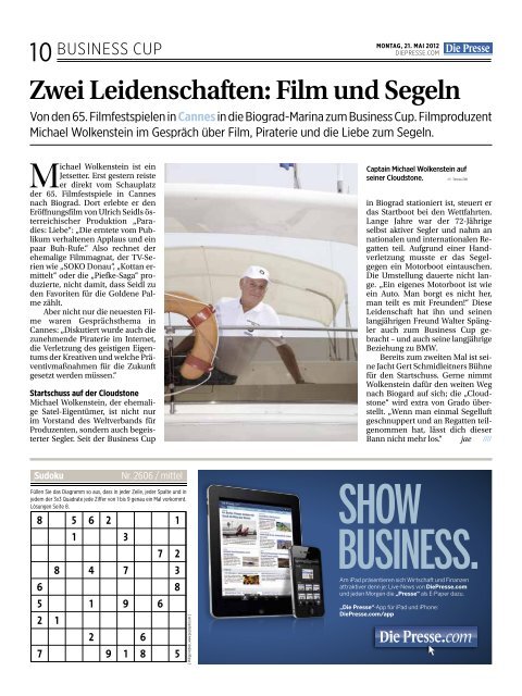 Die Presse - Pitter Regatten 2011