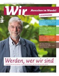 Werden, wer wir sind - Wir - Menschen im Wandel