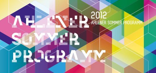 ahlener sommer programm sommer omme ... - der Stadt Ahlen